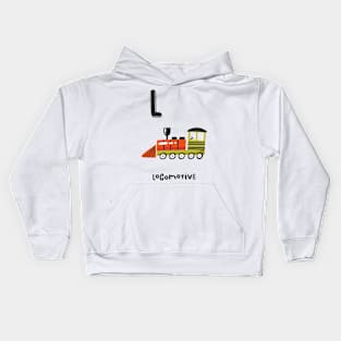 L is Locomotive Kids Hoodie